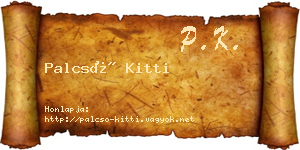 Palcsó Kitti névjegykártya