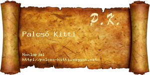 Palcsó Kitti névjegykártya